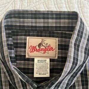 WRANGLER MEN'S SZ 2XL LS CASUAL SHIRT